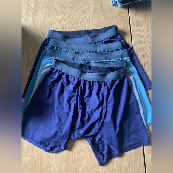 NWOT Set of 5 Fruit of the Loom athletic boxer briefs men’s large - Picture 1 of 6
